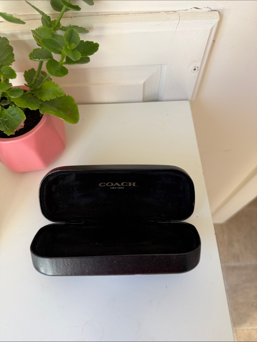 Coach Black Hard Shell Eyewear Case with Branded Interior